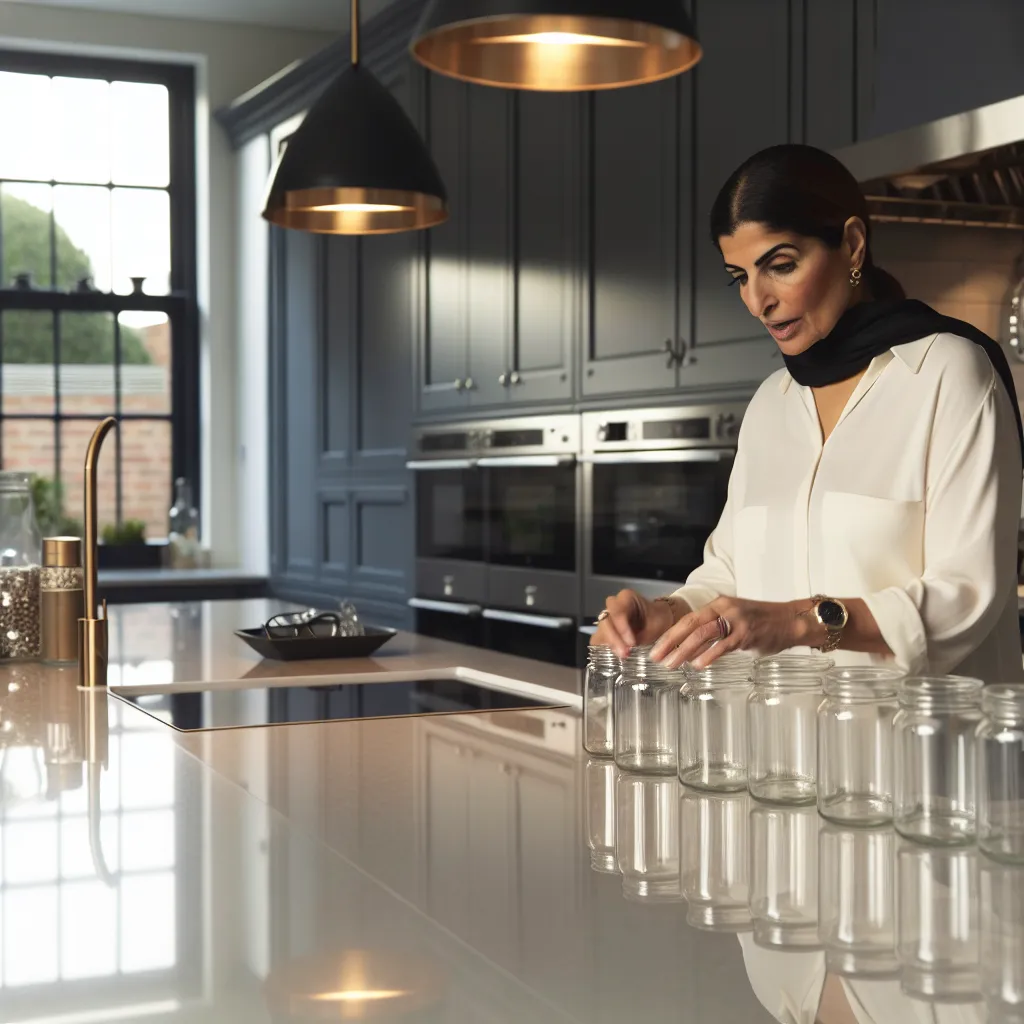 Our team organizing kitchen