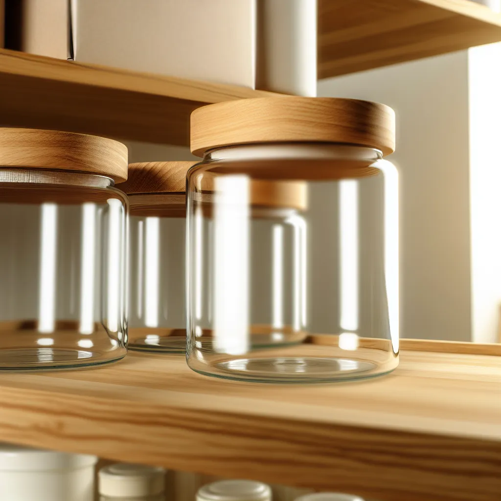 Glass jar storage