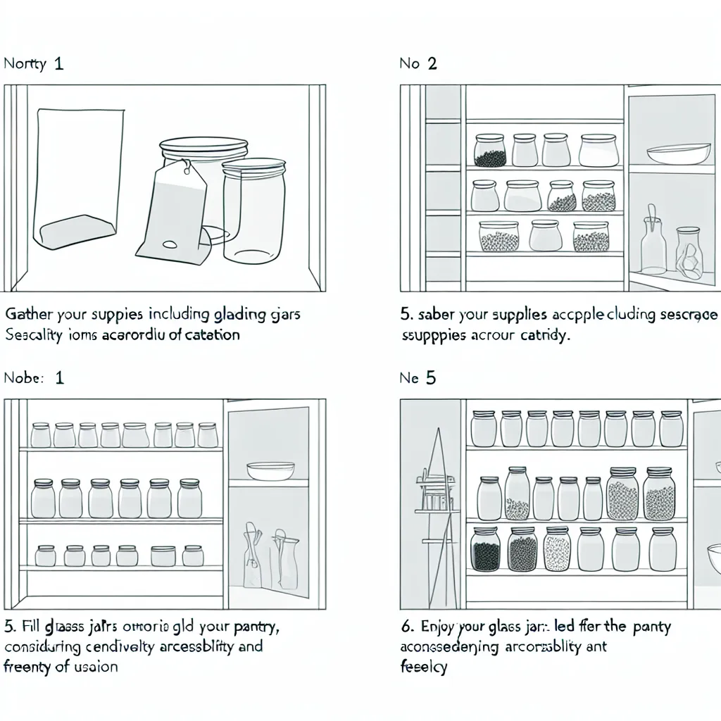 Beginner guide to glass jar pantry organization